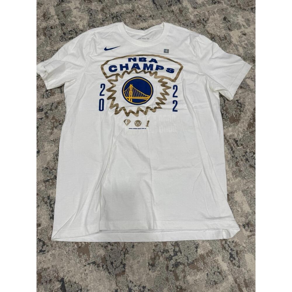 Golden State Warriors Nba Champs White T Shirt Roster Mens L 1